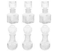 6 Pièces Carafe Conique en Verre 50ml pour Dégustation de Vin | Fermeture Soignée, Aération Améliorée, Format Portable, Usage Polyvalent, Idée Présent Saint Valentin