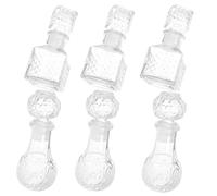6 Pièces Carafon à Vin 50ml, Bouteille de Dégustation Élégante | Fermeture Étanche, Format Portable, Usage Polyvalent, Préservation de Fraîcheur, pour Fêtes et Réunions Familiales