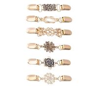 6 pièces Cardigan col pince écharpe pull châle pince Cardigans broche épingle de sûreté pour femmes chandails écharpe châle attaches