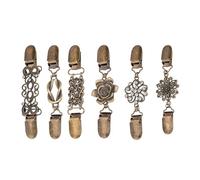 6 pièces Cardigan col pince écharpe pull châle pince Cardigans broche épingle de sûreté pour femmes chandails écharpe châle attaches
