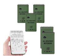 6 Pièces Carnets Étanches A7, 3 x 5 Pouces Bloc Note Tactique Étanche Tous Temps, Imperméable Bloc Notes de Poche Mini Cahier à Spirale, pour Activités de Plein Air，Carnet de Field Notes Randonnée