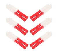 6 Pièces Cartouche Époxy Plastique 15ml Tube Mélangeur Automatique | Surface Lisse Double Chambre, Compatible Distributeurs, pour Bricoleurs et Techniciens