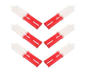 6 Pièces Cartouche Époxy Plastique 15ml Tube Mélangeur Automatique | Surface Lisse Double Chambre, Compatible Distributeurs, pour Bricoleurs et Techniciens