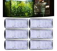 6 pièces Cartouche filtrante d'aquarium Filtre d'aquarium Remplacement en Coton Accessoires de Filtre d'aquarium Mural Remplacement régulier Garder la qualité de l'eau