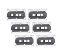 6 Pièces Cassette Audio Vierge Enregistrable 30 Boîtier Plastique | Surface à Faible Bruit, Deux Faces de Quinze, pour Messages Vocaux, Musique, Séminaires ou Studio