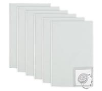 6 Pièces Chamoisine Bijoux Supprimer les Ternures, Double Face Nettoyant Bijoux Argent Nettoyage Serviettes pour Sterling Platine Or Laiton Anneau Regarder Diamant Boucles d'oreilles Gris Clair