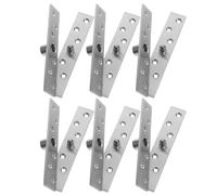 6 Pièces Charnière à Pivot Dissimulée en Acier Inoxydable | Porte Secrète, Bibliothèque et Meuble en Bois, Charge Élevée, Finition Argenté, Style Moderne Minimaliste