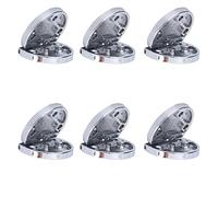 6 Pièces Charnière de Table Pliante Robuste, 46x29mm Charnière Rabattable en Alliage de Zinc, Charnières Bout à Bout, Raccords de Quincaillerie de Meubles pour Tiroir