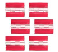 6 Pièces Charnière Piano Adhésive Acrylique 45mm | Perçage, Mouvement Fluide du Couvercle, Panneau Transparent, Atelier Créatif, Usage Meuble