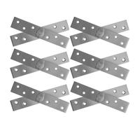 6 Pièces Charnière Pivotante Invisible 360° en Acier Inoxydable | Bibliothèque et Bookcase Door, Quincaillerie Secrète, Argenté, Moderne, Minimaliste, Silence Réduit