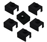 6 Pièces Chaussettes en Silicone pour Imprimante 3D,Imprimante 3D Silicone,Housse de Chaussettes en Silicone Résistant a la Chaleur,pour Ender 3 S1,Ender 3 S1 Pro,Ender 3 S1 Plus(Noir)