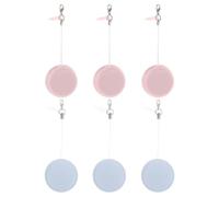 6 Pièces Chiffon Rond de Nettoyage D’écran Macaron, Corde | PP et Silicone, Lavable Double Face, Usage Bureau et Tablettes, Lunettes, Design Coloré et Mignon