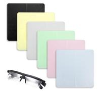 6 Pièces Chiffons Microfibre de Nettoyage, Chiffon de Nettoyant Lunettes, Lavables et Réutilisables Chiffons de Nettoyage Lunettes en Microfibre, Pour Nettoyer Lunettes, Ecrans, Lentilles, Bijoux