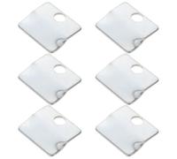 6 Pièces Clip de Fixation pour Vitre de Poêle à Bois 0,2 Pouces | Acier Inoxydable Argenté, Réduit le Détachement Accidentel, pour Foyers Vitrés et Pièces Calmes