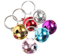 6 Pièces Clochette pour Collier Chien, Décorative | Son Clair, Trou Suspendre, Usage Multi-scènes, pour Promenade Animale et Décoration Domestique Festive Couleur Aléatoire