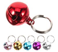6 Pièces Clochette Suspendue, Sonore, Acier Inoxydable, Ronde | Collier, Paquet à Dos et Fêtes de Noël, Design Simple, Trou Suspendre, Usage Décoratif Couleur Aléatoire