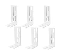 6 Pièces Code D'installation des Tringles à Rideaux | Accessoire Simple et Robuste, Usage Maison ou Boutique, Finition Lisse, Pose Facile
