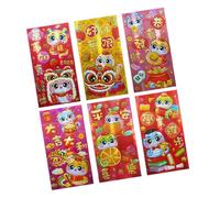 6 Pièces Collection de Paquets du Nouvel An Chinois d ' Argent de Célébration de l ' Année du Serpent Accessoire de Mode pour la Famille et les Amis Nouveaux Cadeaux