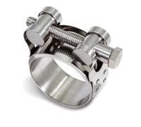 6 Pièces Collier Echappement 29-31mm Raccord Echappement Collier De Serrage Inox Métallique Libération Rapide Adaptation Universelle Manchon Echappement Pour Voitures Moto Navire Industrie