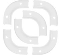 6 Pièces Coude de Tube Conduit 90 Degrés en Pom Blanc pour Tubes