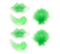 6 Pièces Coussinets de Gel Visage Lèvres, Vert, PVC | Thérapie Chaud ou Froid, Usage Soins Beauté et Premiers Secours, Format pour Hôpitaux, Lot Pratique