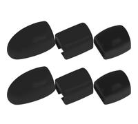 6 Pièces Coussins de Clés Latérales en Silicone Noir | Remplacement Rapide, Confort des Doigts, pour Saxophones Alto et Ténor, Scène et Concours