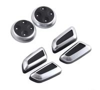 6 Pièces Couvercle de Bouton de Réglage de Siège pour A3 Pour A4 A4L B8 A5 Pour A6 Pour A6L C6 C7 A7 Q3 Q5 Pour Q5L, Noir