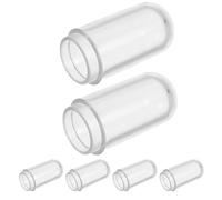 6 Pièces Couvercle de Lampe Mini Transparent en Plastique