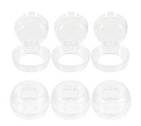 6 Pièces Couvercle de Protection pour Boutons Ronds, Verrouillage | Plastique Transparent, Installation Simple, Usage Appareils Ménagers et Ordinateur, Lot Adapté aux Besoins du Foyer