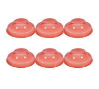 6 Pièces Couvercle Protecteur ABS Rouge Anti-Fausses Alertes | Protection Antipoussière Discrète, Usage Maison ou Restaurant, Format 4,33 Pouces X 1,5 , Plastique Rigide