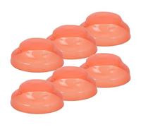 6 Pièces Couvercle Protecteur en Plastique ABS Rouge | Restaurant et Maison, Protège Poussière et Gouttes D’eau, Installation Facile, Format 3,94x1,5