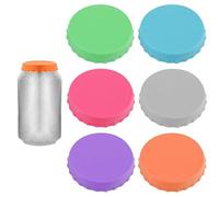 6 Pièces Couvercles de Canette Bouchons Réutilisables Multicolores pour Canettes de Soda, Couvercles Anti-renversement pour Boissons