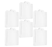 6 Pièces Couverture Anti-feu Transparente, Protection ABS | Contrôle Visuel Rapide, Accès D’entretien Facile, pour Point D’appel Mural, Couloirs et Institutions