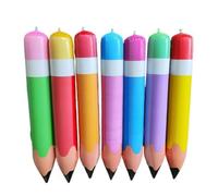 6 Pièces Crayon Gonflable Géant 70 cm - Décoration Rentrée Scolaire et Fête d'anniversaire, Ballons Crayon pour Salle de Classe