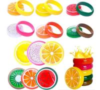 6 Pièces Cristal Fruit Slime 6x2cm Argile Pour Bricolage Caoutchouc Boue Intelligent Main Gomme Pate A Modeler Jouet Cadeau