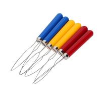 6 pièces crochet de bouton de boucle de fil, outil de bouton de broderie de couture de bricolage manuel, fermeture éclair, aide à la traction, chemise, chemisiers, manteau pour la