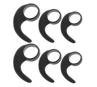 6 Pièces Crochets Antidérapants en Silicone 10mm pour Écouteurs | Maintien Confortable, Surface Anti-glisse, Plusieurs Tailles, Réduit les Bruits Extérieurs, pour Activités en Plein Air