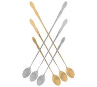 6 Pièces Cuillère à Assaisonnement à Long Manche | Contrôle Précis, Mélange Homogène, Usage Polyvalent, Accessoire Cuisine Pratique pour Sauces et Service