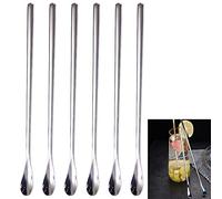 6 Pièces Cuillère à Cocktail en Acier Inoxydable, Cuillère à Mélanger pour Bar, Cuillère à Cocktail en Argent, pour les Fêtes, Festivals et Mariages, Célébrations, Dîners de Famille et Plus