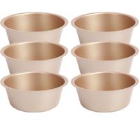 6 pièces de 4 pouces moule à gâteau, moule à gâteau rond antiadhésif, Noël, anniversaire, mariage, moule à gâteau miniature, kit d'ustensiles de cuisson, sain et durable, design en une pièce