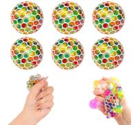 6 pièces de balles anti-stress, balles à presser en forme de raisin balles de détente à presser balles sensorielles adaptées aux adolescents et aux adultes pour se relaxer et soulager l'anxiété (6 cm)