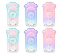 6 Pièces De Ceinture De Correction De Style Cat Claw, Jolie Papeterie De Dessins Animés, Fournitures Scolaires, Papeterie Étudiante, Accessoires D'Écriture.