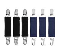 6 Pièces De Clips Élastiques, Clips Pour Gants, Clips Élastiques Pour Pull Et Cardigan, Clips Antidérapants À Double Tête, Attaches À Quatre Coins Pour Drap De Lit, Clips Élastiques Polyvalents