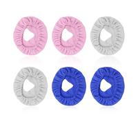 6 Pièces De Coussinets De Masque, Housses De Coussin De Masque, Housses Élastiques En Tissu De Masque, Coussinets De Masque À Pression Positive Souples, Accessoires De Ventilateur