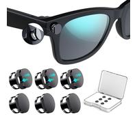 6 pièces de couvertures de blocage de lumière LED pour Ray-Ban Meta Wayfarer/Skyler/Headliner Gen2 & Oakley Meta HSTN - Accessoires de lunettes intelligentes Meta - Couverture LED réglable pour