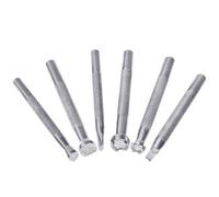 6 Pièces De Kit D'outils D'impression D'estampage En Cuir, Kit De Poinçonnage De Timbres, Gravure De Selle, Fabrication D'outils De Bricolage D'artisanat En Cuir