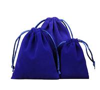 6 pièces de pochettes en velours pour bijoux, petits sacs en tissu avec cordon de serrage, sachets en velours pour cadeaux, sacs en tissu à remplir pour bijoux, mariage, Noël, anniversaire, fête