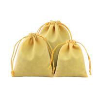 6 pièces de pochettes en velours pour bijoux, petits sacs en tissu avec cordon de serrage, sachets en velours pour cadeaux, sacs en tissu à remplir pour bijoux, mariage, Noël, anniversaire, fête