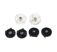 6 Pièces De Rechange, 2 Bases D'engrenage En Plastique, 4 Engrenages En Caoutchouc, Compatibles Avec La Magie, Compatibles Avec Les Balles, Pièces De Rechange