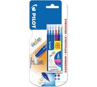 6 Pièces de rechange Frixion Ball&Clicker3 Bleu/1 Rose/1 Violet/Bleu Clair/Refill Case Gratuit